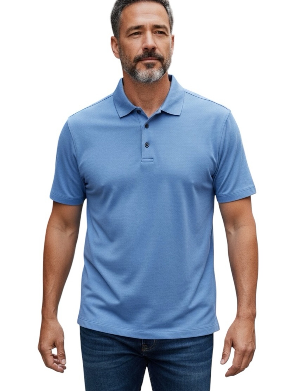 Perry Ellis Sky Blue Short Sleeve Polo